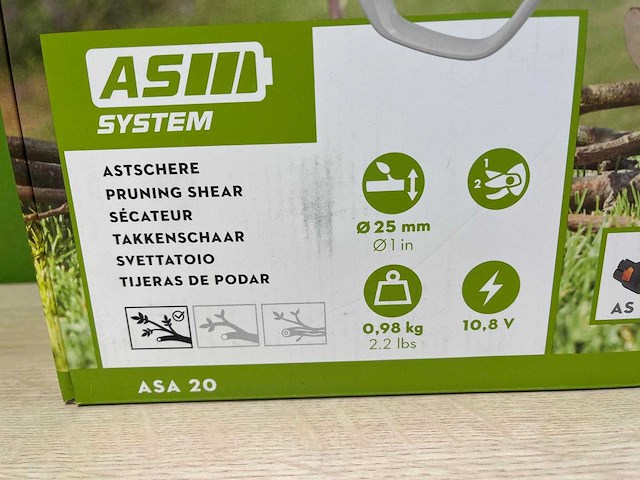 Stihl - asa20 - snoeischaar met accu en lader - afbeelding 5 van  7