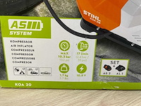 Stihl - koa20 - accu compressor body met accu en lader - afbeelding 2 van  12