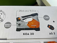 Stihl - koa20 - accu compressor body met accu en lader - afbeelding 9 van  12