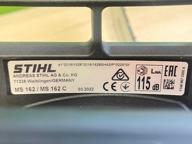 Stihl - ms162 - kettingzaag - afbeelding 3 van  9