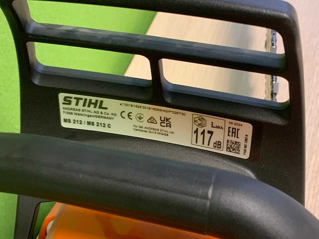 Stihl - ms212 - kettingzaag - afbeelding 6 van  7