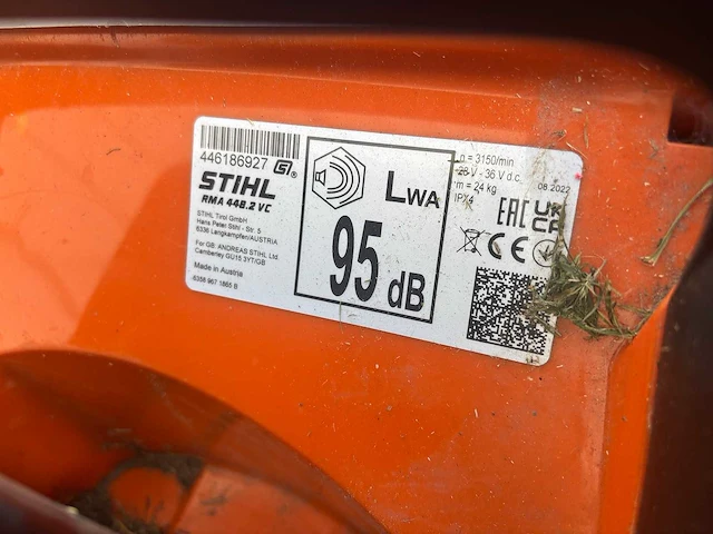 Stihl - rma 448.2 vc - grasmaaier - afbeelding 8 van  8
