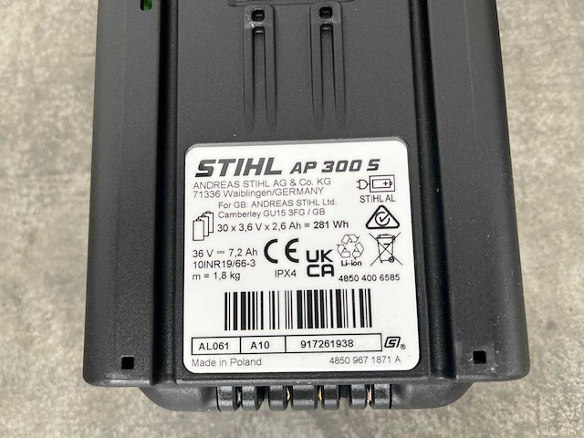 Stihl - rma253 - accu grasmaaier met ap300s accu en al101 lader - afbeelding 6 van  10