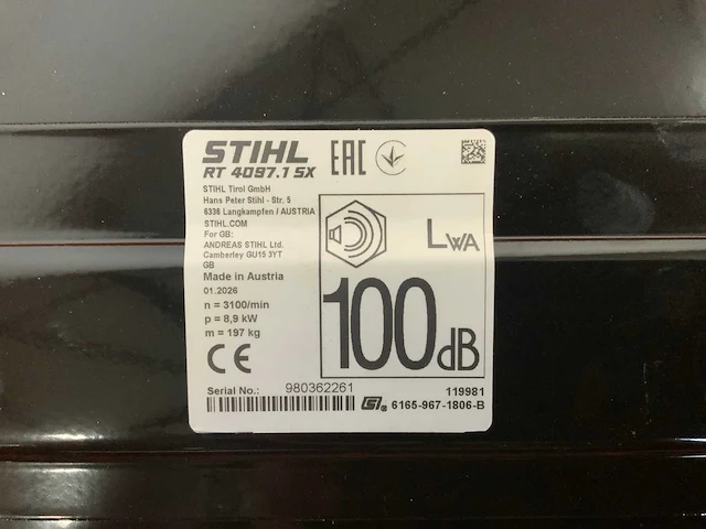 Stihl - rt 4097.1 sx - grasmaaier - zitmaair - afbeelding 14 van  19