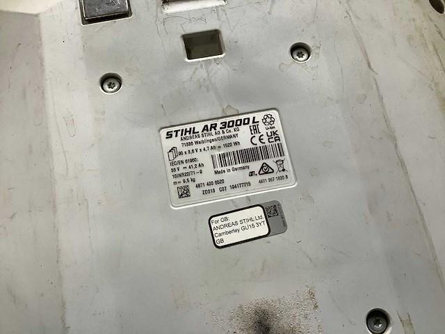 Stihl ar3000l accupack - afbeelding 3 van  3