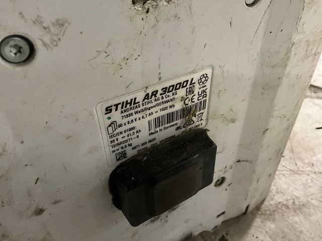 Stihl ar3000l rugzak-accu - afbeelding 3 van  6
