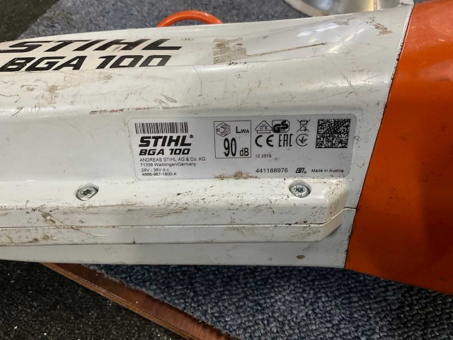 Stihl bga100 bladblazer - afbeelding 5 van  5