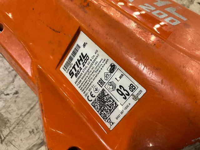 Stihl bga200 bladblazer - afbeelding 6 van  6