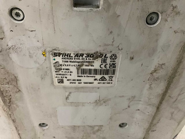 Stihl bga300 rugzak bladblazer & ar3000l accu - afbeelding 7 van  7