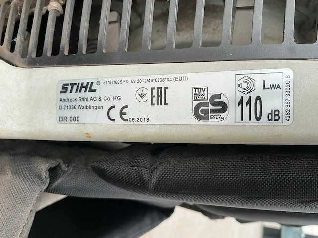 Stihl br600 bladblazer - afbeelding 7 van  7