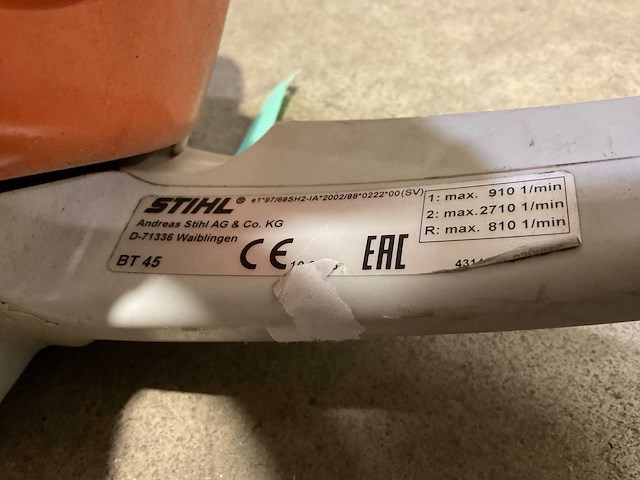 Stihl bt45 grondboor - afbeelding 4 van  4