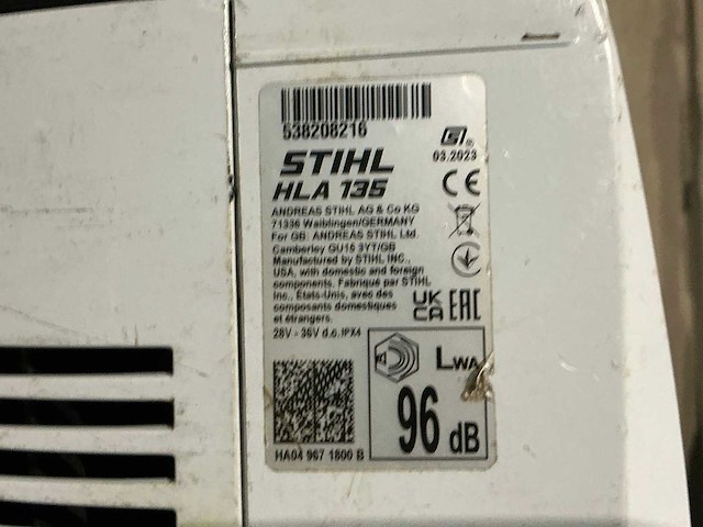 Stihl hla135 heggenschaar - afbeelding 3 van  3