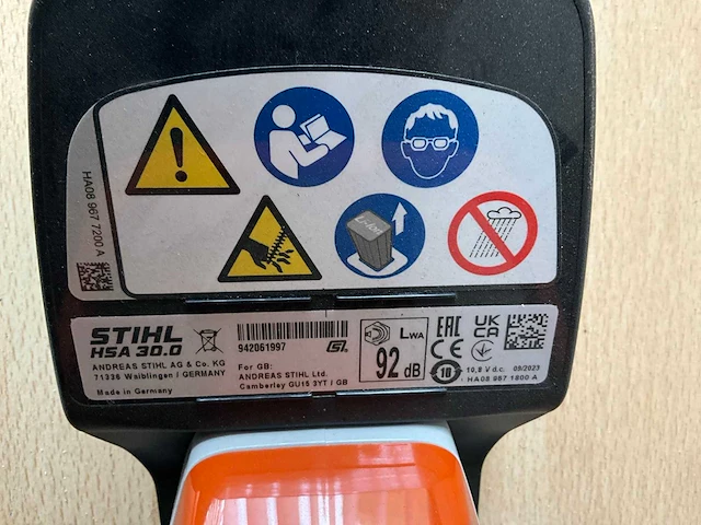 Stihl hsa 30 accu heggenschaar - afbeelding 4 van  4