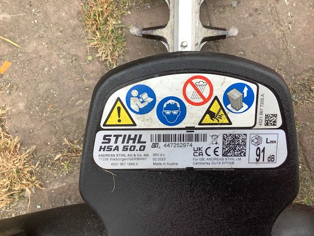 Stihl hsa 50.0 heggenschaar - afbeelding 5 van  5