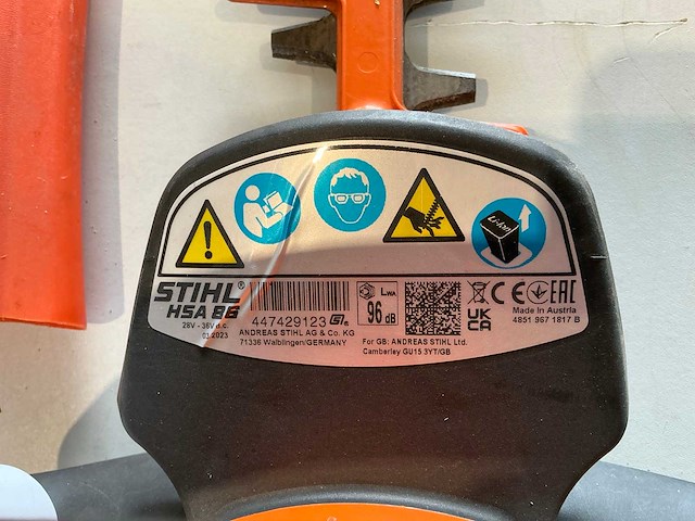 Stihl hsa86 heggenschaar - afbeelding 4 van  4