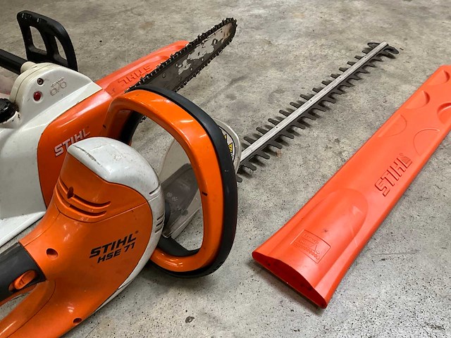 Stihl hse 71 en mse 141 heggenschaar en kettingzaag (2x) - afbeelding 6 van  9