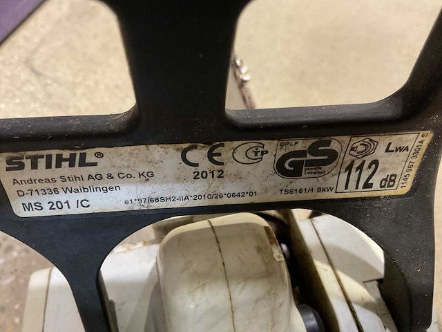 Stihl ms 201/c kettingzaag - afbeelding 4 van  4