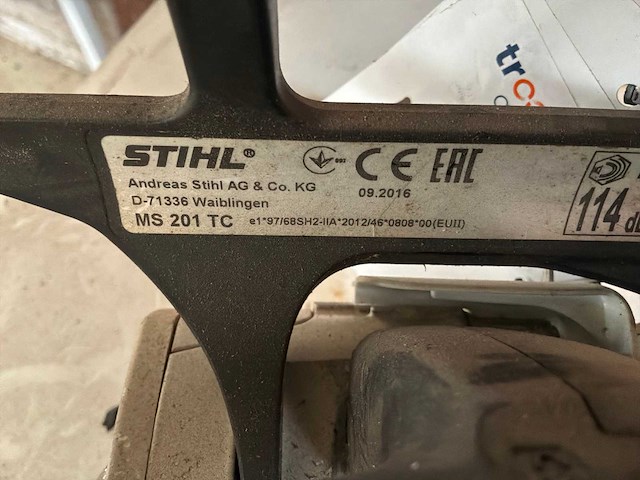 Stihl ms201tc kettingzaag - afbeelding 5 van  5