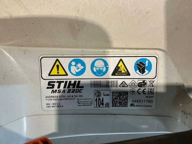 Stihl msa220c kettingzaag - afbeelding 6 van  6