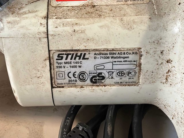 Stihl mse 140c kettingzaag - afbeelding 3 van  3