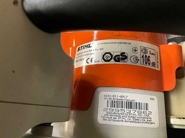 Stihl sr 86 bladblazer sh86 - afbeelding 5 van  5