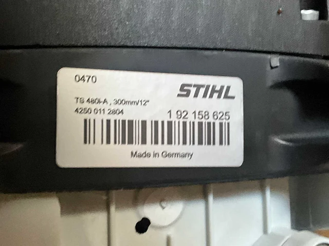 Stihl ts 480i betonzaag - afbeelding 5 van  5
