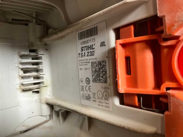 Stihl tsa230 en msa220 doorslijpmachine en kettingzaag - afbeelding 6 van  8