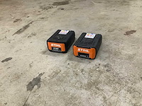 Stihl tuin machine accu (2x) - afbeelding 1 van  3