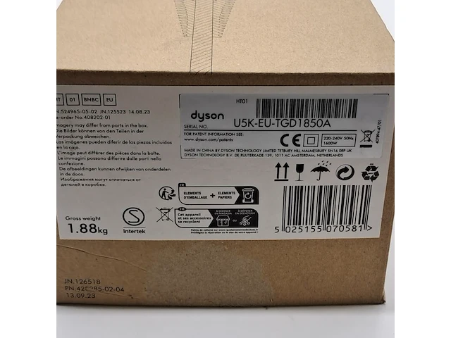Stijltang, dyson, airstrait ht01 - afbeelding 9 van  9