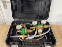 Stikstof reduceerventiel en drukregelaar, gloor, in koffer - afbeelding 1 van  3