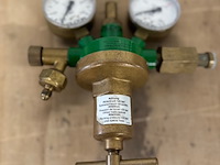 Stikstof reduceerventiel en drukregelaar, gloor, in koffer - afbeelding 2 van  3