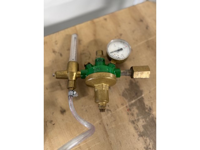 Stikstof reduceerventiel en drukregelaar, gloor, in koffer - afbeelding 3 van  3