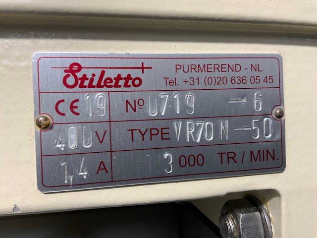 Stiletto dubbele trilgoot rvs - afbeelding 2 van  2