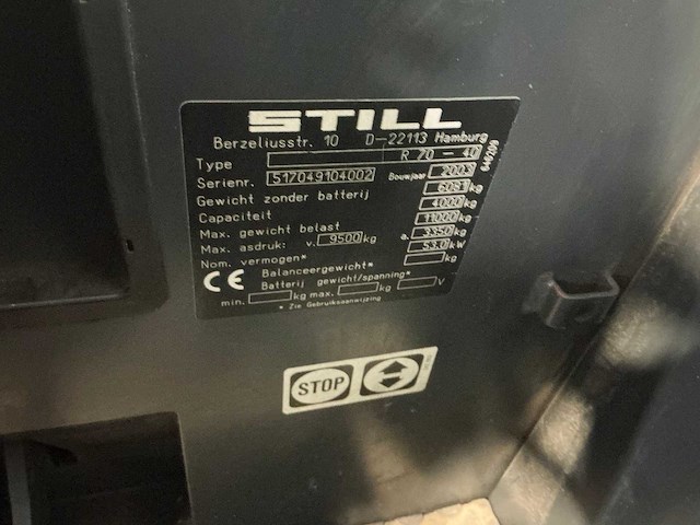 Still - 2003 - r 70-40 - vorkheftruck - afbeelding 24 van  24