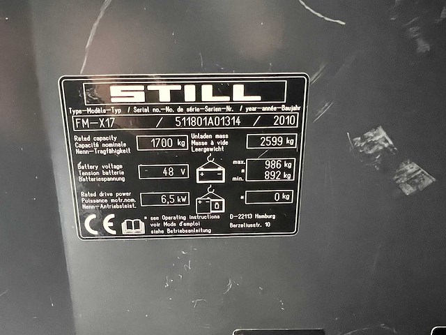 Still - 2010 - fm-x17 - reach truck - afbeelding 12 van  13