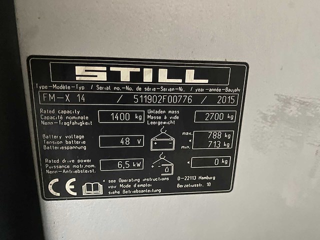 Still - 2015 - fm-x14 - reach truck - afbeelding 4 van  15