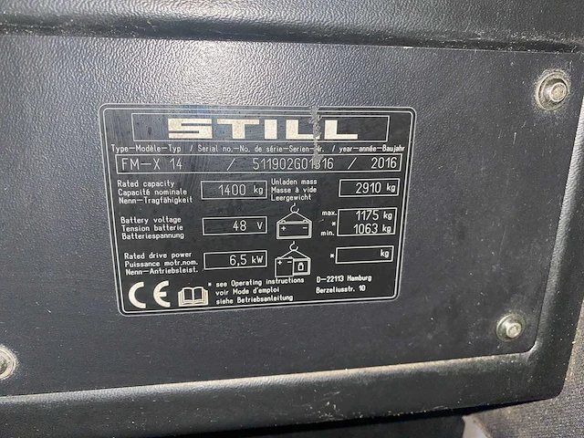 Still - 2016 - fm-x14 - reach truck - afbeelding 4 van  13