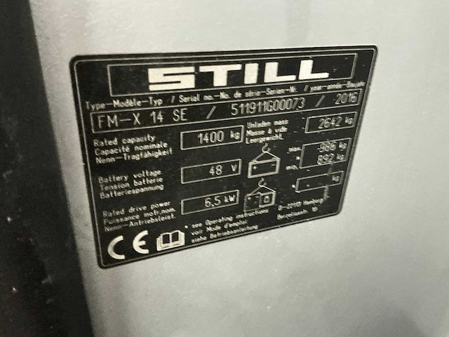 Still - 2016 - fm-x14se - reach truck - afbeelding 2 van  21