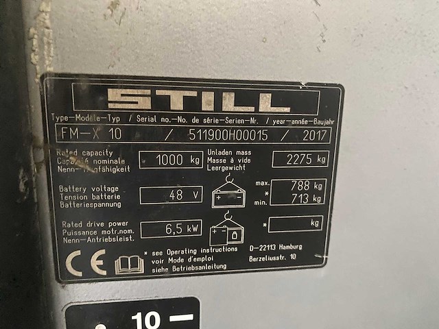 Still - 2017 - fm-x10 - reach truck triplex - free-lift - afbeelding 4 van  15