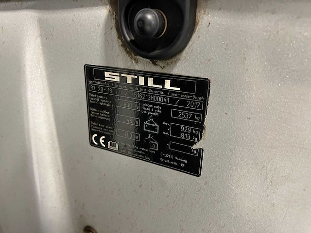 Still - 2017 - rx 20-18 - vorkheftruck triplex - vorkenversteller - freelift - sideshift - afbeelding 7 van  8