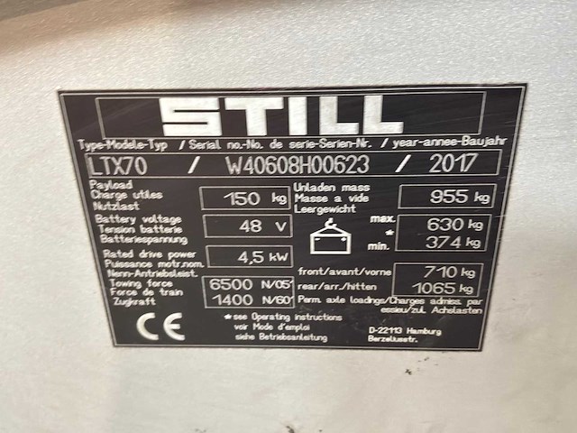 Still - 2018 - ltx70 - industriële trekker - afbeelding 13 van  15