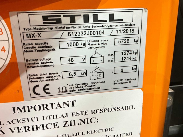 Still - 2018 - mx-x - orderpicker - afbeelding 16 van  17