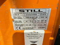 Still - 2019 - mx-x - 4.78m duplex - orderpicker - afbeelding 1 van  6