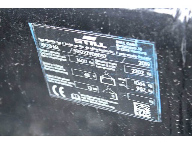 Still - 2019 - rx20-16 - 5.22m triplex, free-lift, vorkversteller, side-shift - vorkheftruck - afbeelding 7 van  15