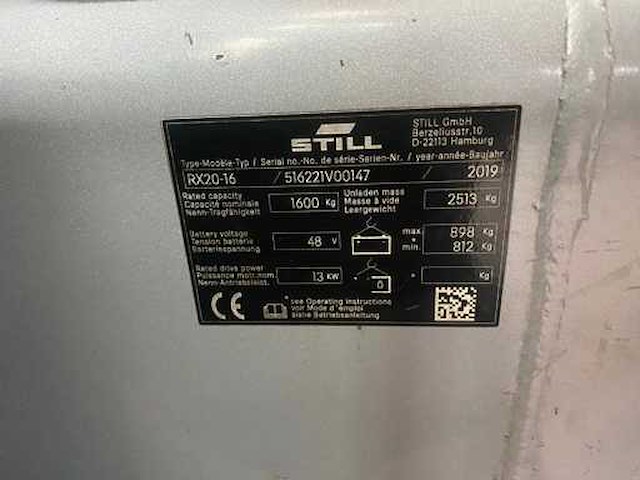 Still - 2019 - rx20-16 - vorkheftruck - afbeelding 4 van  15