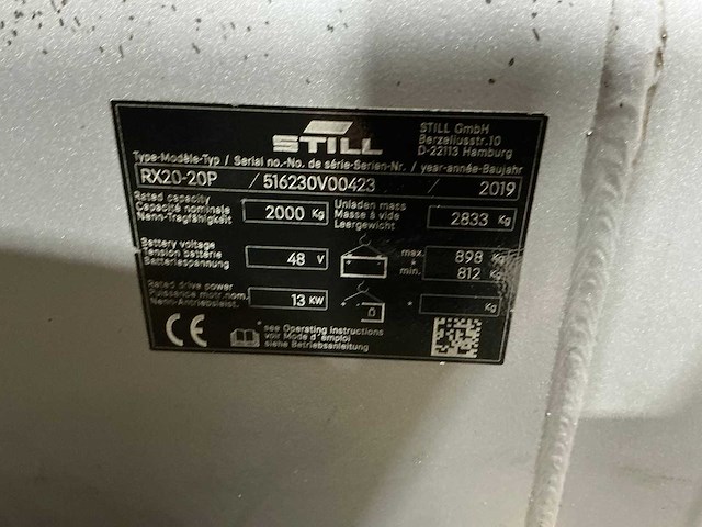 Still - 2019 - rx20-20p - vorkheftruck - afbeelding 2 van  14