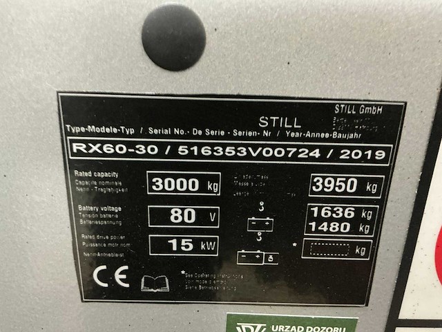 Still - 2019 - rx60-30 - vorkheftruck - afbeelding 2 van  18