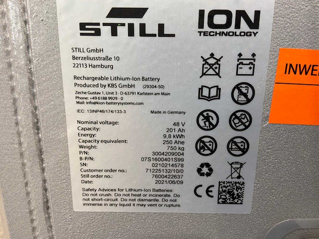 Still - 2021 - li-ion - overige intern transport - afbeelding 4 van  5
