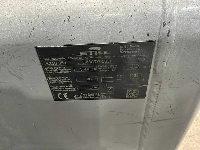 Still - 2021 - rx60-35 - vorkheftruck - afbeelding 18 van  18