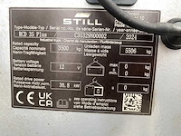 Still - 2024 - rcd35 + - 1039 uren - 5.5m triplex, free-lift, side-shift - vorkheftruck - afbeelding 2 van  10